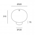 GROK 14.8W LED iLargi Table lamp 10-6011-92-F9