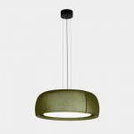 Gong Pendant Green RAL 6003 & Green Fabric – 00-8902-U1-J4