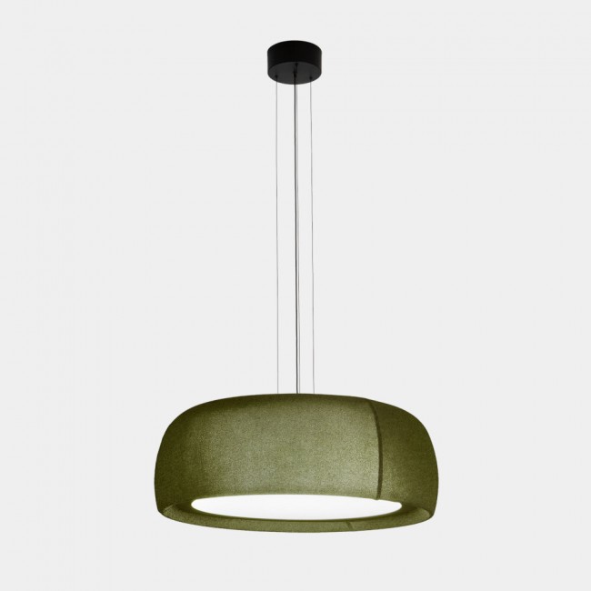 Gong Pendant Green RAL 6003 & Green Fabric – 00-8902-U1-J4