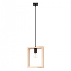 Pendant light ARIES natural wood
