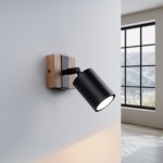 Wall light FAGER 1 black