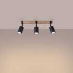 Ceiling lamp FAGER 3 black