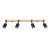 Ceiling lamp FAGER 4L black