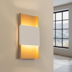 Wall light DURLIN gold/white