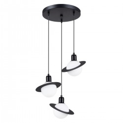 Pendant light HYPERION 3P black