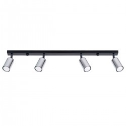 Ceiling lamp WINX 4L black/chrome