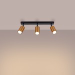 Ceiling lamp WINX 3 black/copper