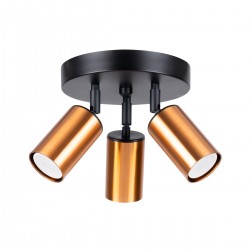 Ceiling lamp WINX 3P black/copper