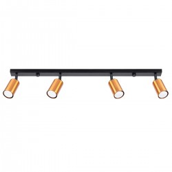 Ceiling lamp WINX 4L black/copper