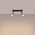 Ceiling lamp WINX 2 black/gold