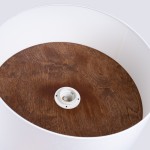 Ceiling lamp TELESTO white/dark brown