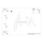 Wall light LOOP white