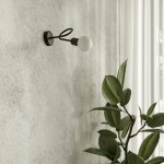 Wall light LOOP black