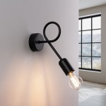 Wall light LOOP black