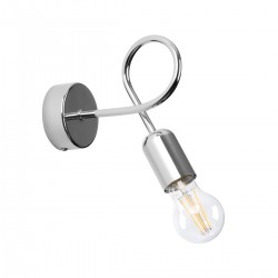 Wall light LOOP chrome