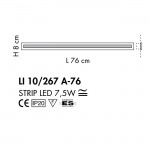 SILLUX MALÉ-LINE RECESSED WALL LIGHT LI10/267 A-76