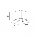LEDSC4 Wilson Square Brown Wall Light – 05-9683-J6-CK